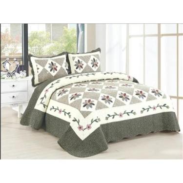 Imagem de Conjunto de colcha de algodão xadrez desfiado, manta patchwork, roupa de cama para casa, 008, 225x245cm