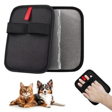Imagem de 2025 Pacote com 2 luvas eletrostáticas para remoção de pelos de animais de estimação para cães e gatos – Luvas reutilizáveis de pelos mágicas de cinco dedos e luvas eletrostáticas com forte aderência