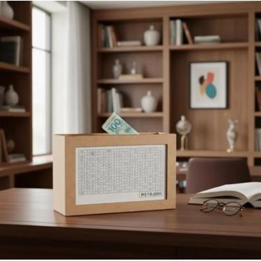 Imagem de Cofre Desafio 10 mil .Metodo Japones em MDF