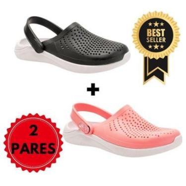 Imagem de Babuche Chinelo Feminino e Masculino KIT 2 PARES Sandália Adulto Confortável-Unissex