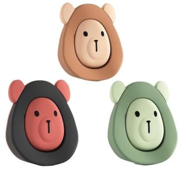 Imagem de Rolha de porta, rolha de porta autoadesiva, batente de porta de proteção de parede com colas, batente de porta de parede e piso para parede, revestimento, revestimento " (3-piece)