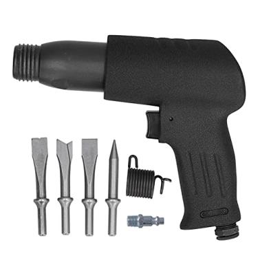 Imagem de Ferramenta de pá de martelo pneumático industrial poderoso tipo reto cinzel de ar 190 KP763 para construção demolição liga de aço cabo de 10 mm 4 cabeças de pá incluídas (Estilo EUA)