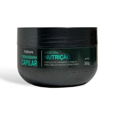 Imagem de Máscara Nutrição Cronograma Capilar Fattore 300g Nutrição Profunda Reposição Lipídica Óleo de Cranberry Óleo de Camélia pH 4.0 Para Cabelos Fracos Ressecados e Desnutridos
