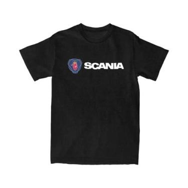 Imagem de Camiseta De Algodão Engraçada Oversized Y2K Para Casal Saabs Scanias V