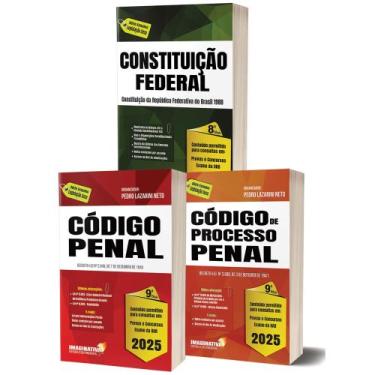 Imagem de Constiuição federal + código penal + código de processo penal 2025 - b