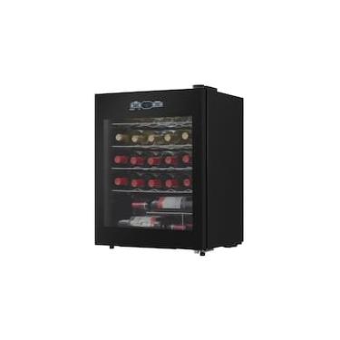 Imagem de Adega Midea 24 Garrafas MDRW110FGGGL3 Porta de Vidro Painel Touch Bivolt Preta