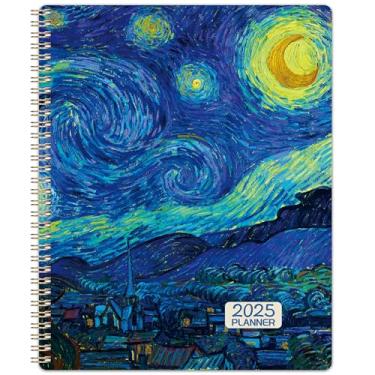 Imagem de Agenda 2024-2025 - Agenda semanal e mensal 2024-2025 de julho de 2024 a junho de 2025, calendário acadêmico 2024-2025 com abas, encadernação de fio duplo, bolso interno