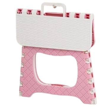 Imagem de Banqueta Banquinho Dobrável De Plástico Resistente Para Viagem - 25 * 18 * 20cm, Durável para Uso Diário e Atividades ao Ar Livre(ALEATORIO,2 UNIDADE)