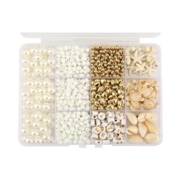 Imagem de Kit De Fazer Pulseiras Temáticas De Praia Com Conchas, Tartarugas, Let