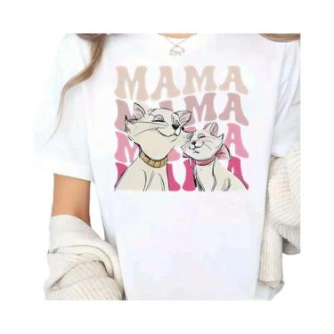 Imagem de Camiseta De Verão Para Crianças Da Disney Com Estampa Da Gata Marie, C
