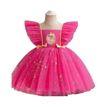 Imagem de Vestido De Tule Com Renda E Lantejoulas Para Meninas, Elegante Para An