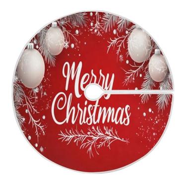 Imagem de SEHANY Bola de Natal, saia para árvore de Natal, 91 cm, tapete redondo macio para árvore de Natal, decoração de casa, festa de Natal