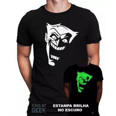 Imagem de Camiseta Coringa Joker Brilha No Escuro Camisa Filme Clássic - KING OF