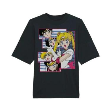 Imagem de Camiseta Gráfica Unissex Dos Anos 90 Sailor Moon Verão Algodão Streetw