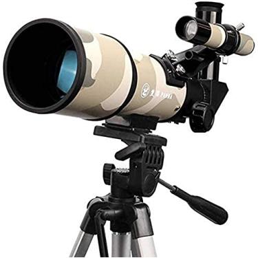 Imagem de pcagfaajmh Telescópio astronômico Zoom HD Telescópio espacial monocular externo com tripé para crianças iniciantes com adaptador de telefone