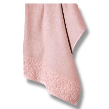 Imagem de Toalha banhão felpudo jacquard confort 1,50mt x 90cm dohler, ROSA BEBÊ