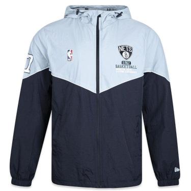 Imagem de Jaqueta Corta Vento New Era Brooklyn Nets Club House Masculino-Masculino