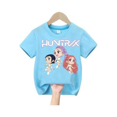 Imagem de Camiseta De Algodão Macio Para Meninas Bebê 2025 Filme Quente KPop Dem