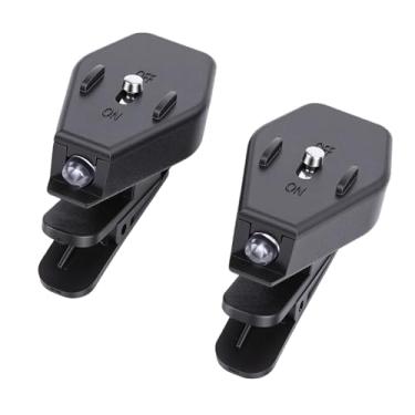 Imagem de VBESTLIFE 2 Pces Clipe de Luz de óculos, Clipe Rotativo de 360 ​​° No Mini Livro Luz de Leitura Tenda Corda de Advertência para o Reparo do Aparelho de Pesca Noturna