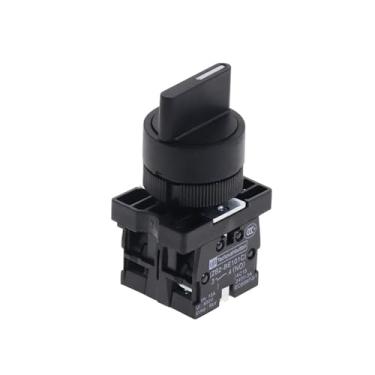 Imagem de 5 peças XB2-ED25 2 posições 1NC/1NO interruptor de botão seletor de trava