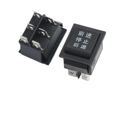 Imagem de 1 peça KCD4 Interruptor tipo de navio interruptor tipo de navio botão liga/desliga placa deformada 4 6 pinos vermelho verde claro 31 x 25 mm 16 A250 V (6 F G S B)