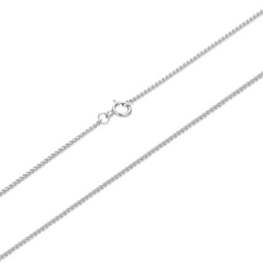 Imagem de GemKing MSN047 Colar de camada dupla moissanite 0,5CT, Prata esterlina, Sem Pedra Preciosa