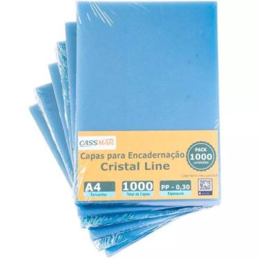 Imagem de Capa Para Encadernação Cristal Line A4 PP 0,30 1000un - CASSMAR
