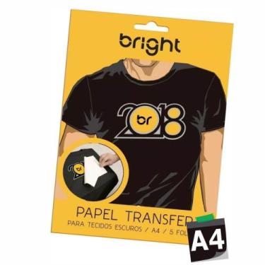 Imagem de Papel Transfer A4 Para Tecidos Escuros Bright - 05 Folhas