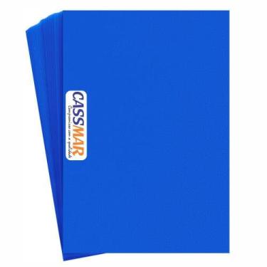 Imagem de Capa para Encadernação PVC A4 Azul Royal Fundo camurça 100un - CASSMAR