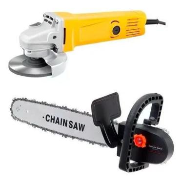 Imagem de Esmerilhadeira/Lixadeira 600w + Adaptador/Serrra de corte - Combo Serr