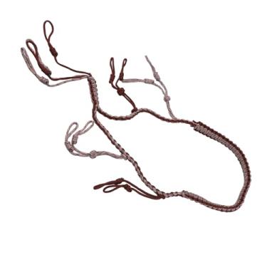 Imagem de Zyyini Elegante Cordão de Chamada de Pato Convenientemente Portátil Ferramenta Essencial Ao Ar Livre para Segurança Nylon (Café)