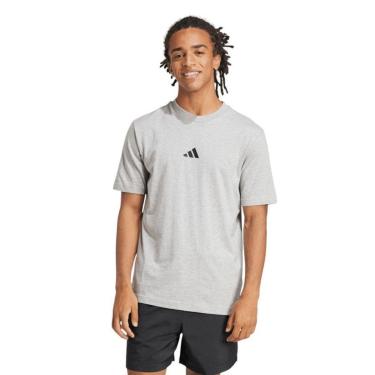 Imagem de Camiseta Adidas Small Logo Masculina - Cinza 2GG-Masculino