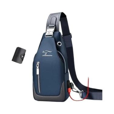 Imagem de Bolsa De Peito Oxford Impermeável Masculina Estilo Coreano Casual Espo