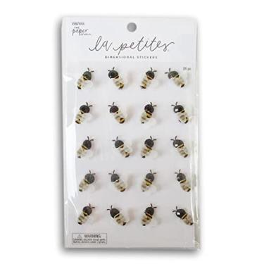 Imagem de Adesivos de abelha para artesanato, scrapbooks, confecção de cartões - dimensional 3D com asas anexadas - 20 peças