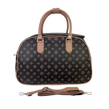 Imagem de Mala Bolsa De Viagem Bordo Avião Treino Multiuso Resistente Impermeável (Marrom)