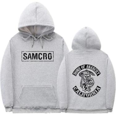 Imagem de Moletom Com Capuz Unissex Sons of Anarchy SAMCRO Com Estampa Dupla Fac