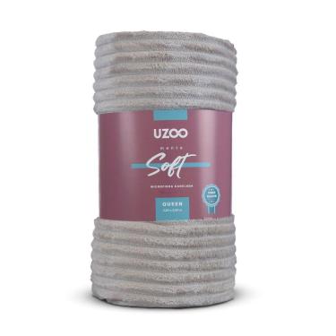 Imagem de Manta Microfibra Flannel Soft Queen Canelada 220x240cm - Uzoo Manta Microfibra Flannel Soft Queen Canelada 220x240cm Bege