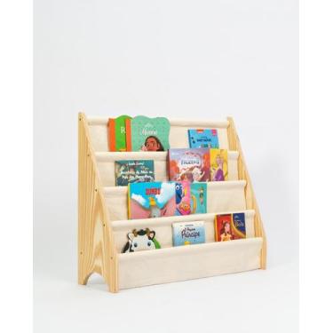 Imagem de Rack Para Livros Infantil Widebook, Bookshelf Montessoriano Crú - Curu