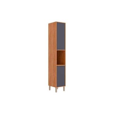Imagem de Paneleiro Cozinha Modulado Áurea c/ 2 Portas 37cm Cinamomo/Titanium MG