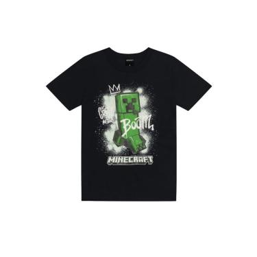 Imagem de Camiseta infantil menino do Minecraft em gel Brandili