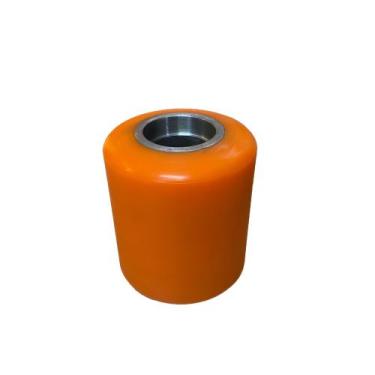Imagem de Roda de Ferro com Poliuretano de Carga Simples 85mm x 100mm para Rolam