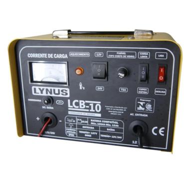 Imagem de Carregador de Bateria 10A 12-100Ah 220V LCB-10 Lynus