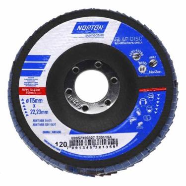 Imagem de Disco Flap R822 Original 4.1/2"x7/8" Grão 120 Norton