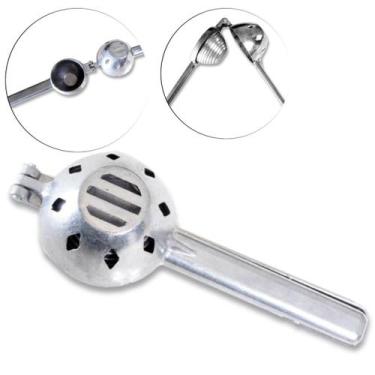 Imagem de Espremedor Manual De Frutas Laranja Em Alumínio Cinza 22x7cm - PH meta