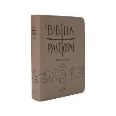 Imagem de Bíblia Nova Pastoral Católica Letra Grande Zíper Cafe - PAULUS