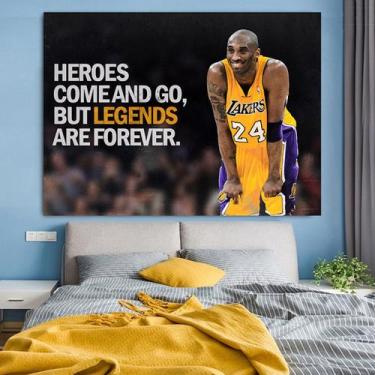 Imagem de Tapeçaria Kobe Bryant Anime Mangá Design 75x100cm Poliéster - Yiweisai