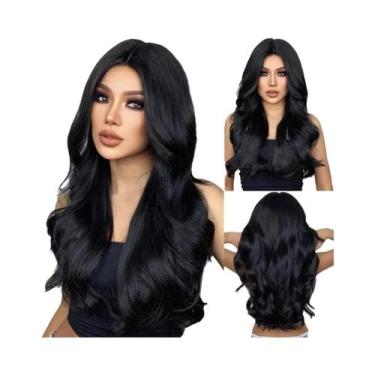 Imagem de Peruca Sintética Loira Longa E Cacheada Para Mulheres, Ondas Grandes, 