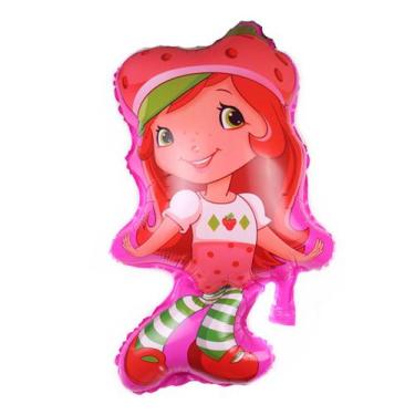Imagem de Mylar Balloon Strawberry Girl para decoração de festa de aniversário -