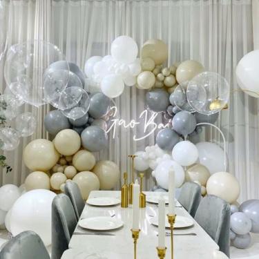 Imagem de Kit de balões, 131 unidades de balões de látex para festas, festivais,