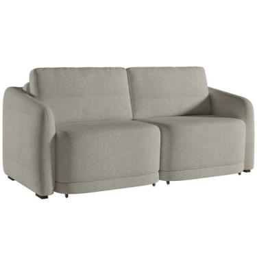 Imagem de Sofá Cama para Sala de Estar 2 Lugares 176cm Montserrat K01 Bouclê Beg